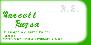 marcell ruzsa business card